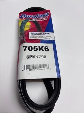 Duralast Multi V-Belt 705k6 (6pk1790)NEW